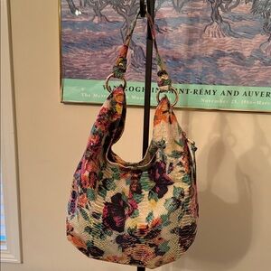 HOBO Floral Multicolor Hobo Bag